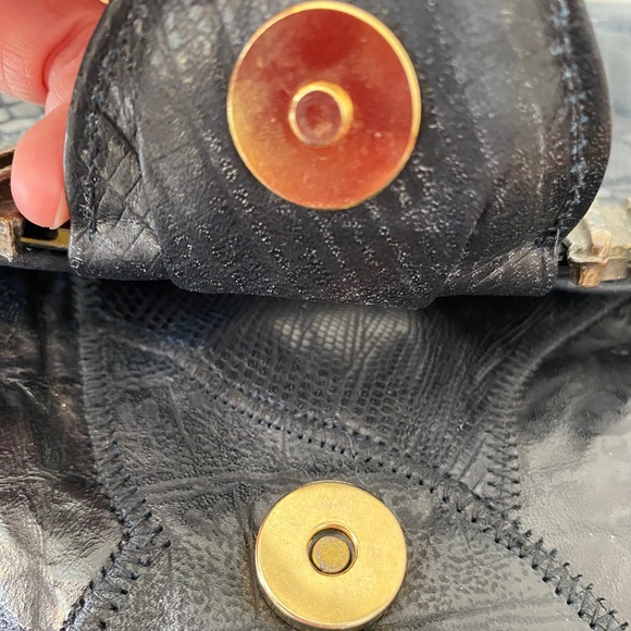 Vintage 80's Leather Purse - Picture 8 of 9